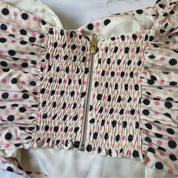 Maeve Anthropologie Maeve Bow-Tie One-Shoulder Tank Printed Plus Size 18W New - Picture 5 of 6